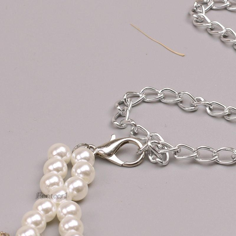 [Fenteer1] Thắt Lưng Đính Ngọc Trai Thanh Lịch Kèm Tua Rua Phụ Kiện Hóa Trang / Nhảy