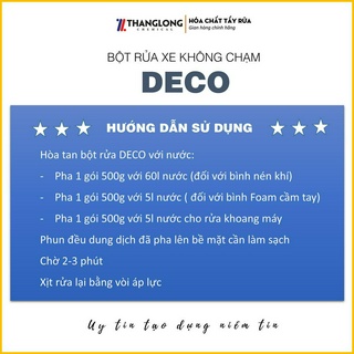Bột rửa xe không chạm DECO loại 500g