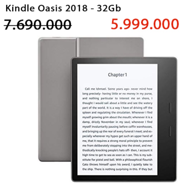Máy đọc sách kindle oasis 2018 | BigBuy360 - bigbuy360.vn