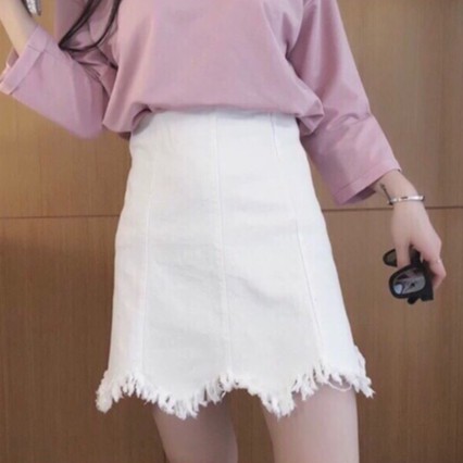Chân váy kaki răng cưa bụi bặm_ảnh thật số 4 | BigBuy360 - bigbuy360.vn