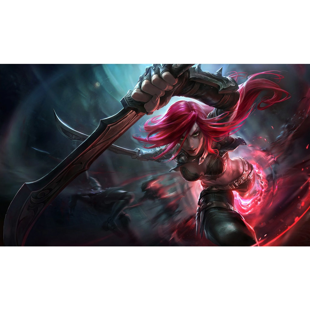 Poster A2, A3, A4 dán tường LoL, decal trang trí có keo KATARINA - Mẫu 1
