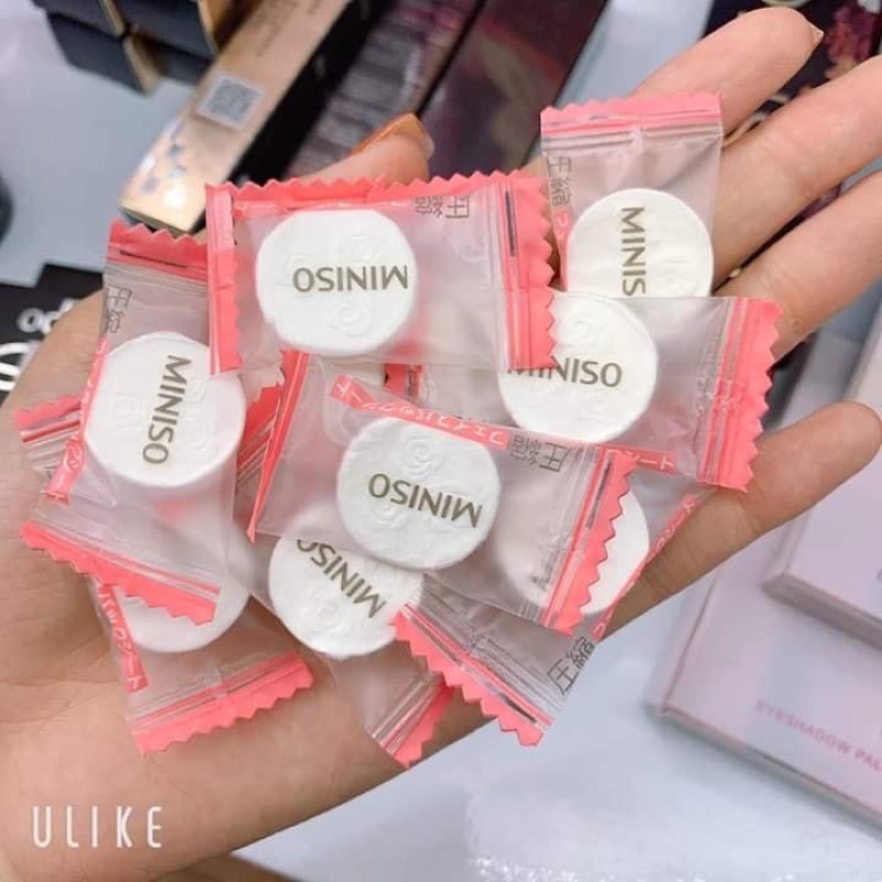 (tách lẻ 1 viên) Mặt nạ nén Miniso Nhật Bản
