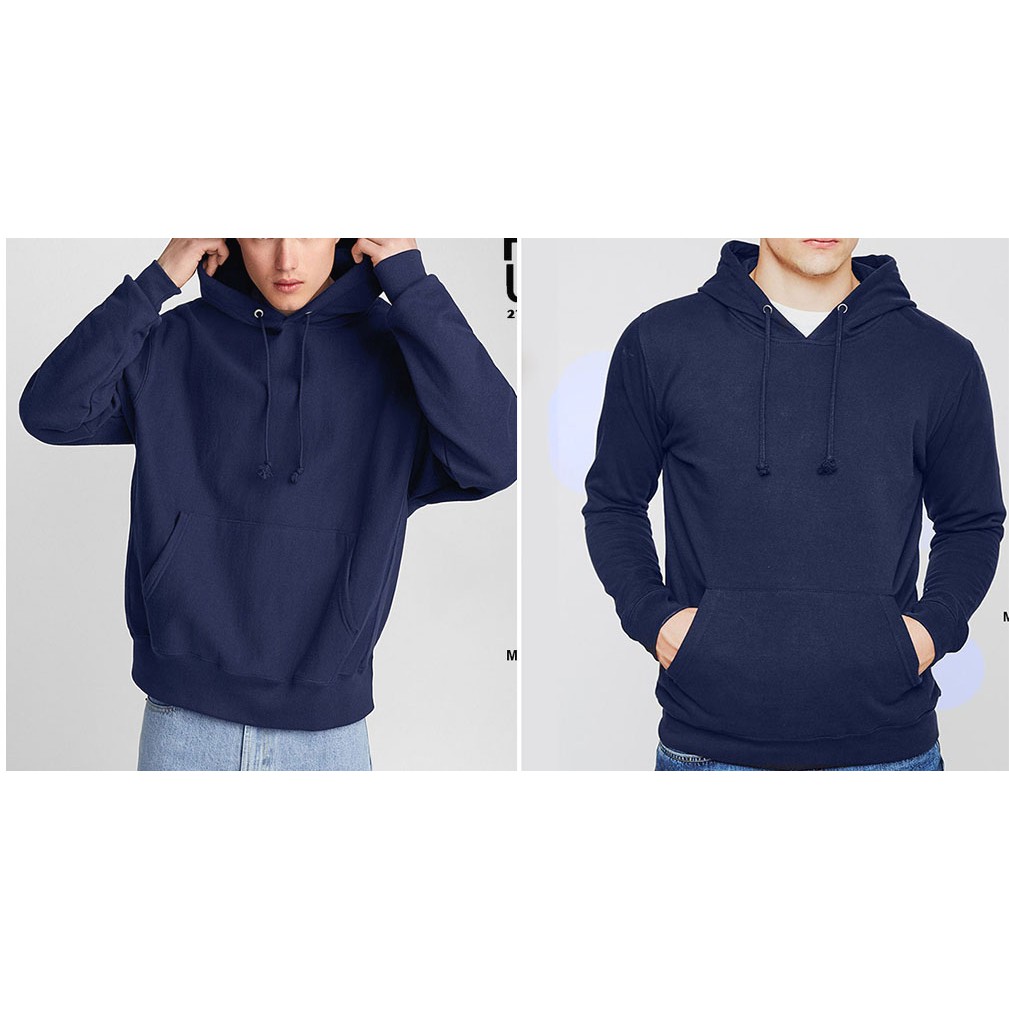 Áo Hoodie Trơn Cao Cấp Màu Xanh Đen Đậm - Hoodie Basic Unisex Form Rộng Nam Nữ - MM | BigBuy360 - bigbuy360.vn