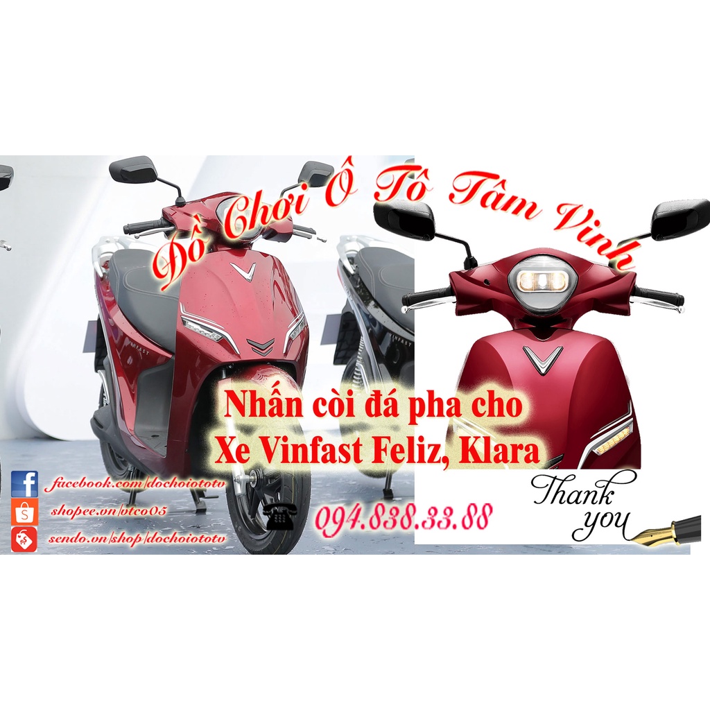 Nút Passing,nhấn còi đá pha Xe điện Vinfast Feliz ,Feliz S, Klara, Evo200 , Evo200 Lite