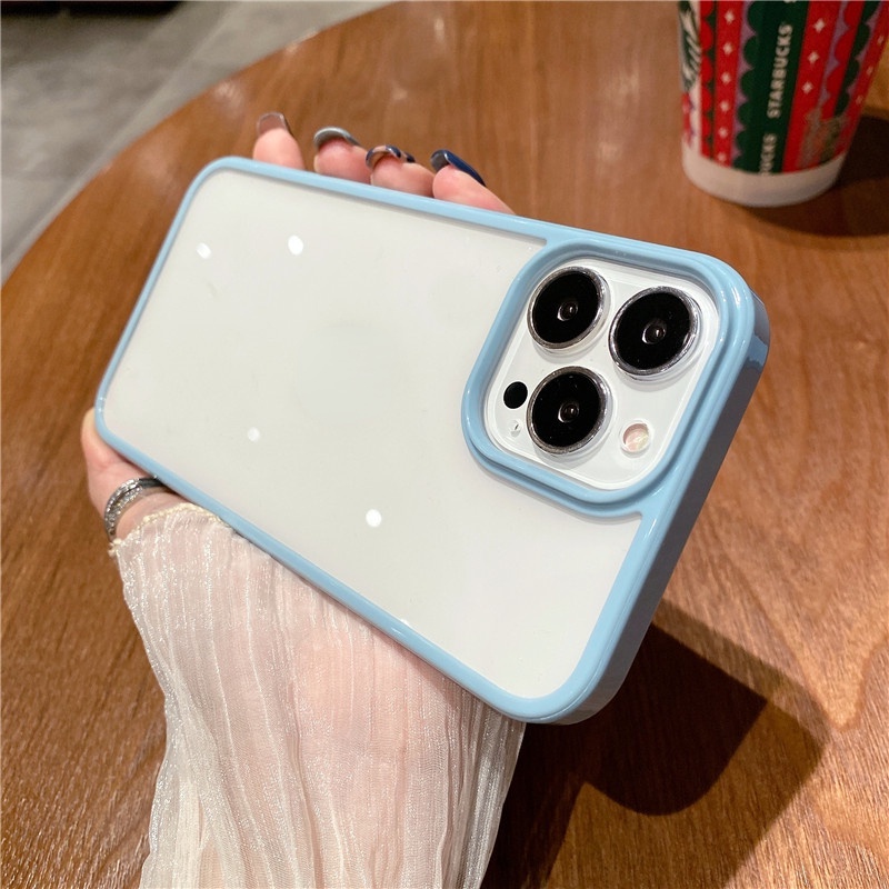 Ốp điện thoại silicone chống sốc trong suốt cao cấp thích hợp cho IPHONE 13 12 11PRO MAX X XS XR XSMAX 7 8 PLUS SE2020