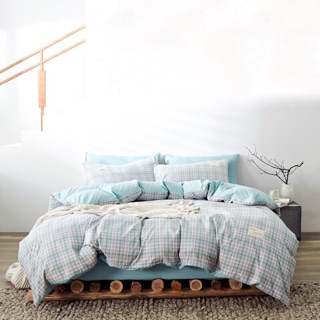Bộ chăn ga TICI COTTON KẺ