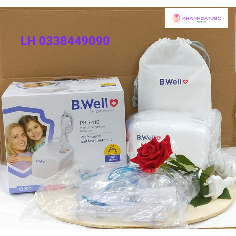 Máy xông mũi họng Bwell Swiss Pro - 110 ( Bảo hành 3 năm)