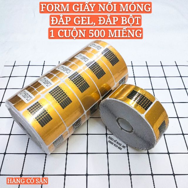 Khuôn giấy nối móng - 1 cuộn 500 miếng