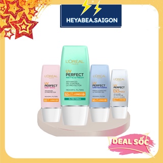 Kem chống nắng bảo vệ da l'oreal paris uv perfect spf50+ pa++++ 30ml_heybea.saigon