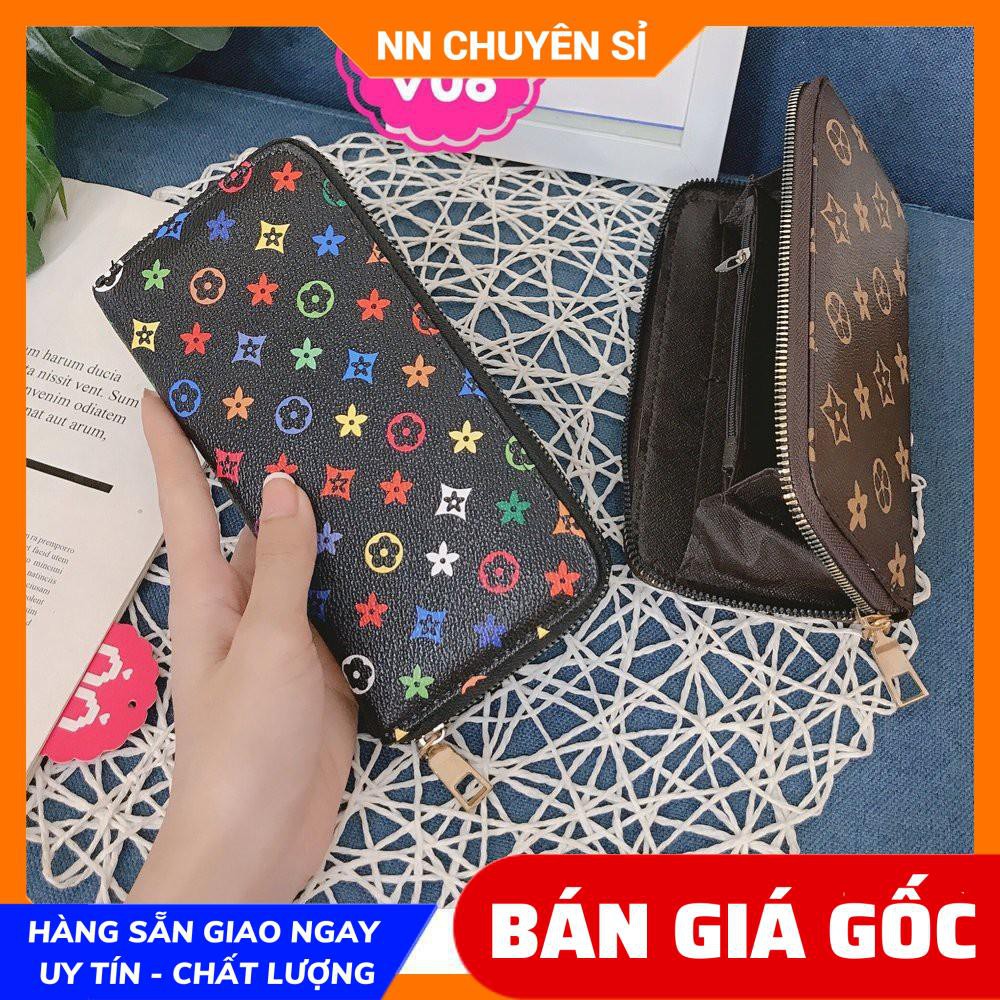 VÍ DA IN LOGO CHUẨN QC SIÊU ĐẸP ❤100% ẢNH THẬT❤ VÍ NỮ