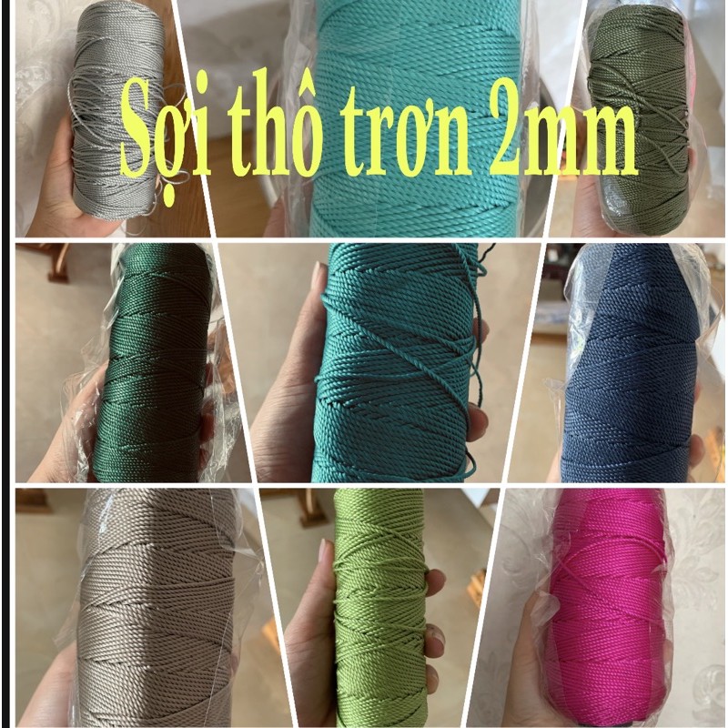 sợi thô trơn 2mm thanh lý