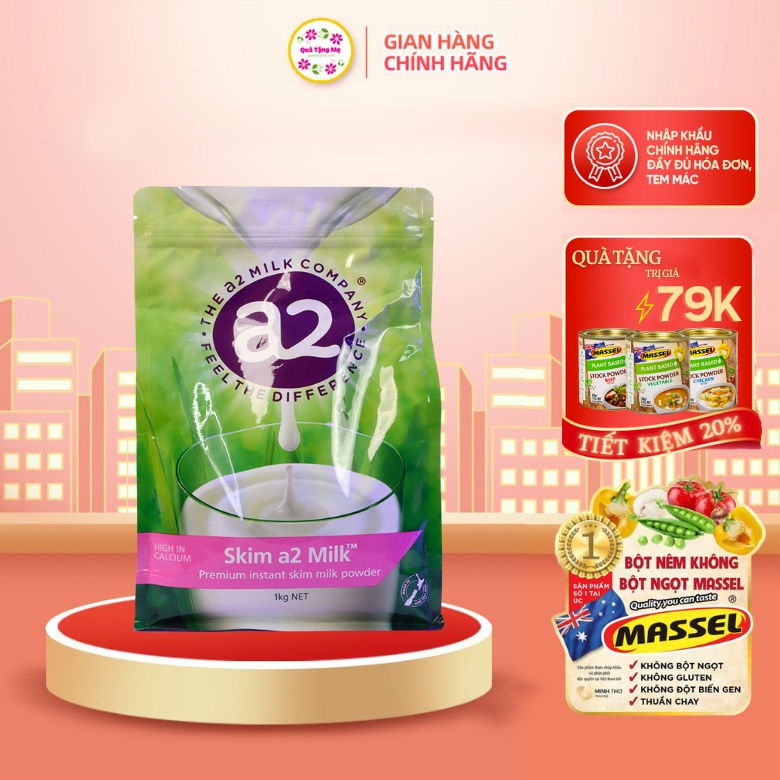 Sữa tươi dạng bột tách kem A2 Skim Úc (1000g) - QT317