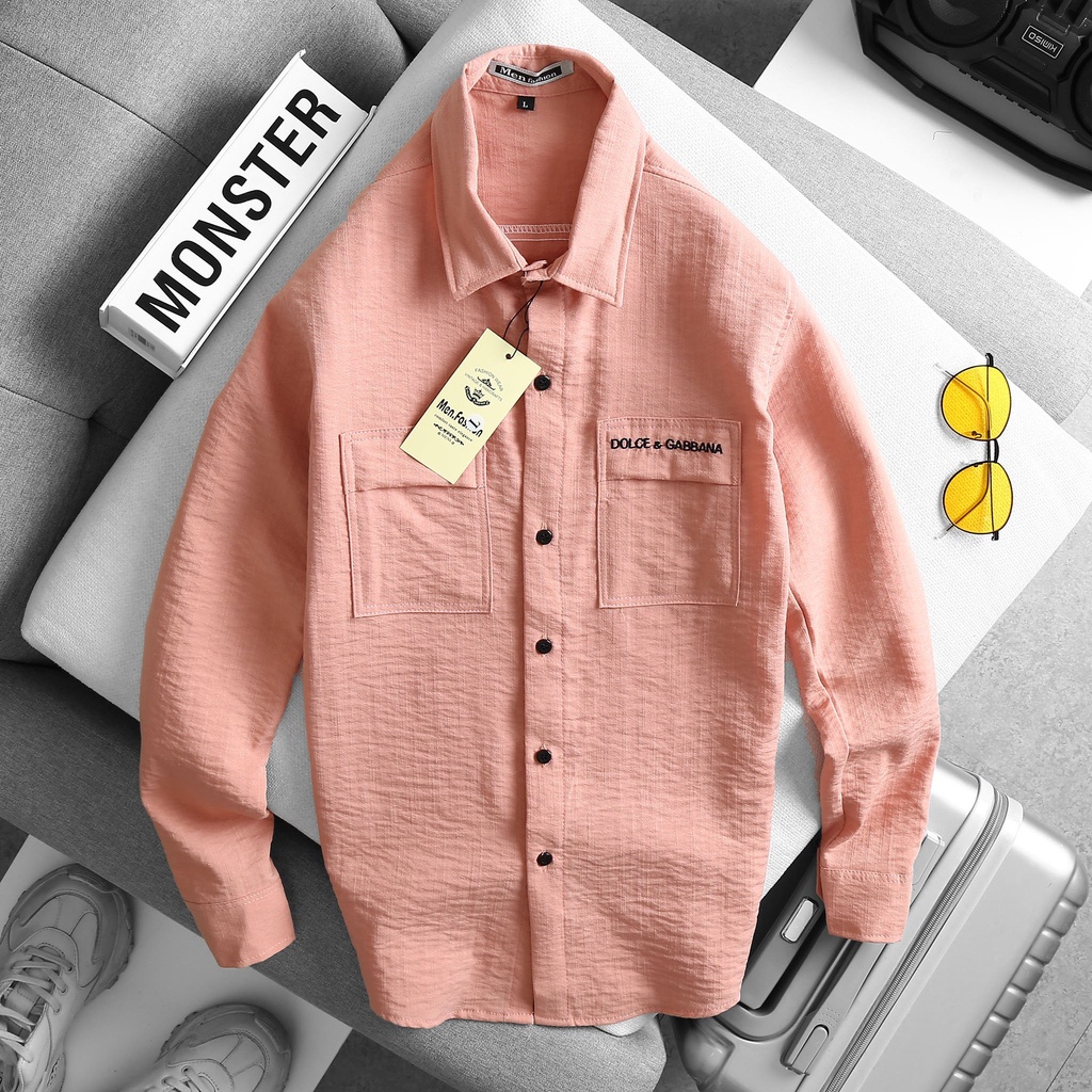 Áo Sơ Mi Đũi Nam Mẫu In Thêu Soái Ka Dành Cho Chàng [Hàng Hot] ⚡The Lizard⚡