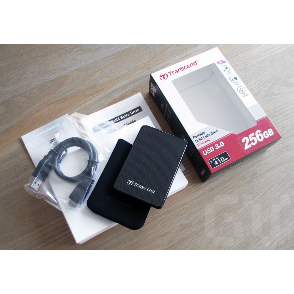 Ổ cứng SSD Transcend Gắn Ngoài 256GB External SSD, USB3.0