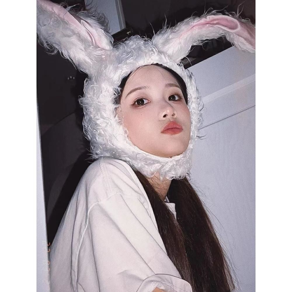 Mũ Tai Thỏ Nhồi Bông Dễ Thương Dùng Làm Đạo Cụ Chụp Ảnh Ouyang Nana