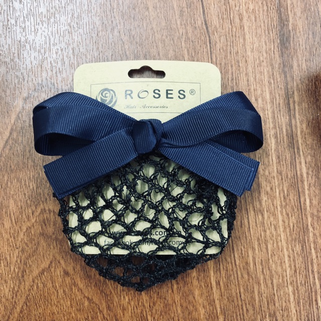 Kẹp lưới búi nơ gân bản nhỏ ROSES
