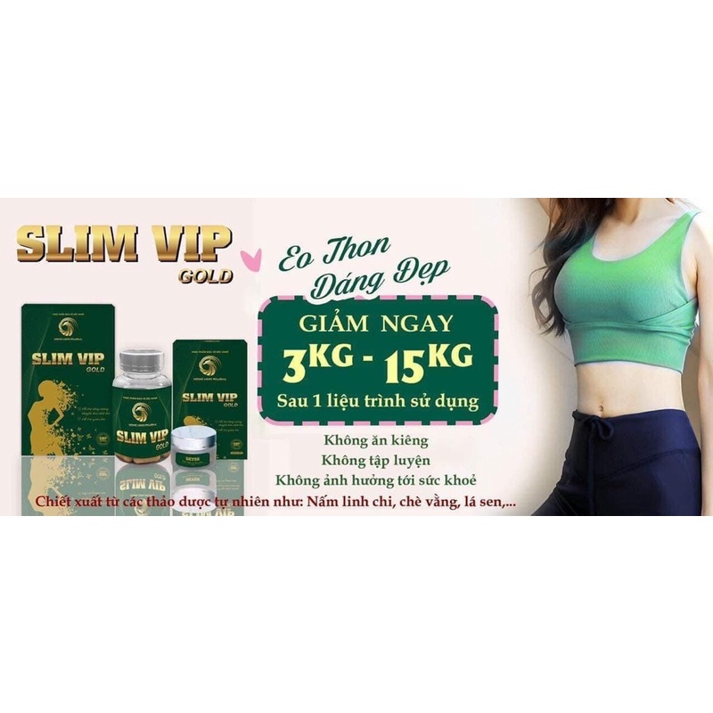 Giảm cân SLIM VIP GOLD nấm linh chi [HÀNG CHÍNH HÃNG]