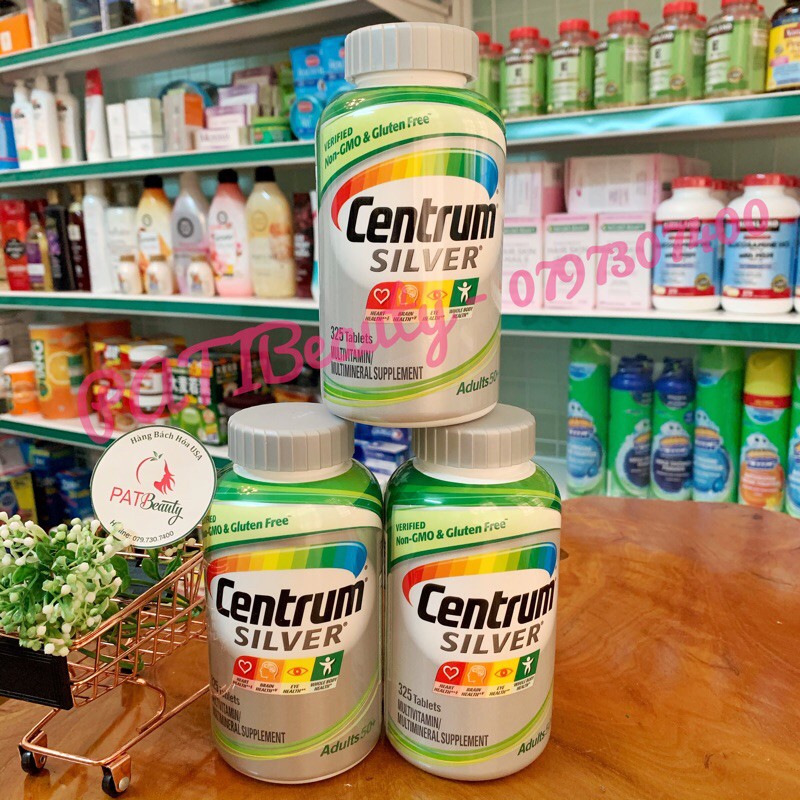 Vitamin tổng hợp Centrum Silver 50+ của Mỹ [Date 09/2021]