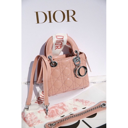 ❌Túi LADY DIOR 3 Ô DA BÓNG