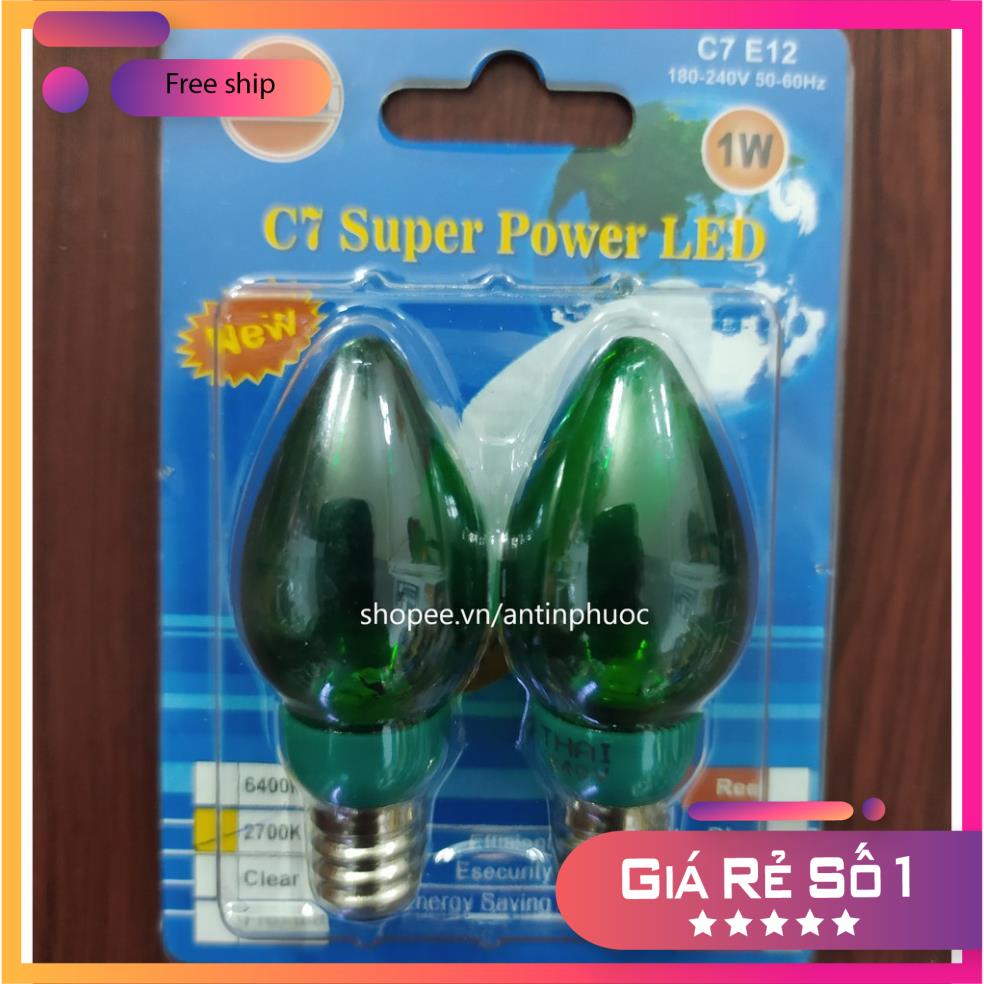 Bóng đèn ớt led 1w  - bóng đèn cana led Hòa Thái ,OKAS  - đèn bàn thần tài