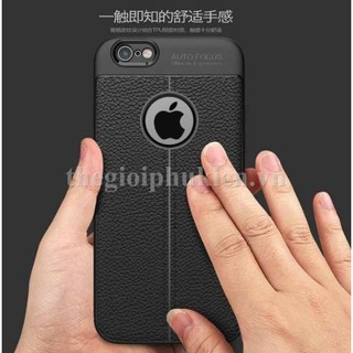 Ốp lưng dẻo vân da Auto Focus cho iPhone 6/6S