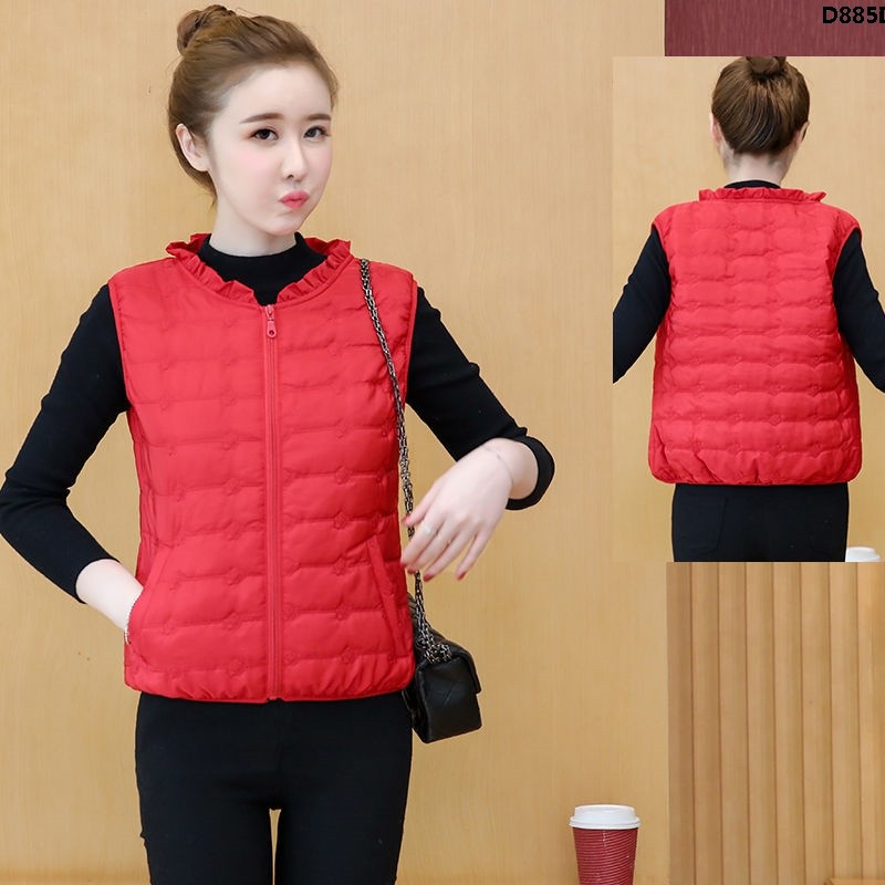 Áo Khoác Cotton Mỏng Dáng Ngắn Phong Cách Hàn Quốc Thời Trang Mùa Đông Dành Cho Nữ