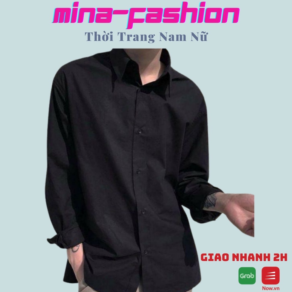 Áo Sơ Mi Đủ Màu Đen, Trắng, Xanh, Đỏ, Xám Dành Cho Nam Nữ Đi Học Làm Chơi Siêu Sales Hot Nhất NamiFashion Trong Năm Nay