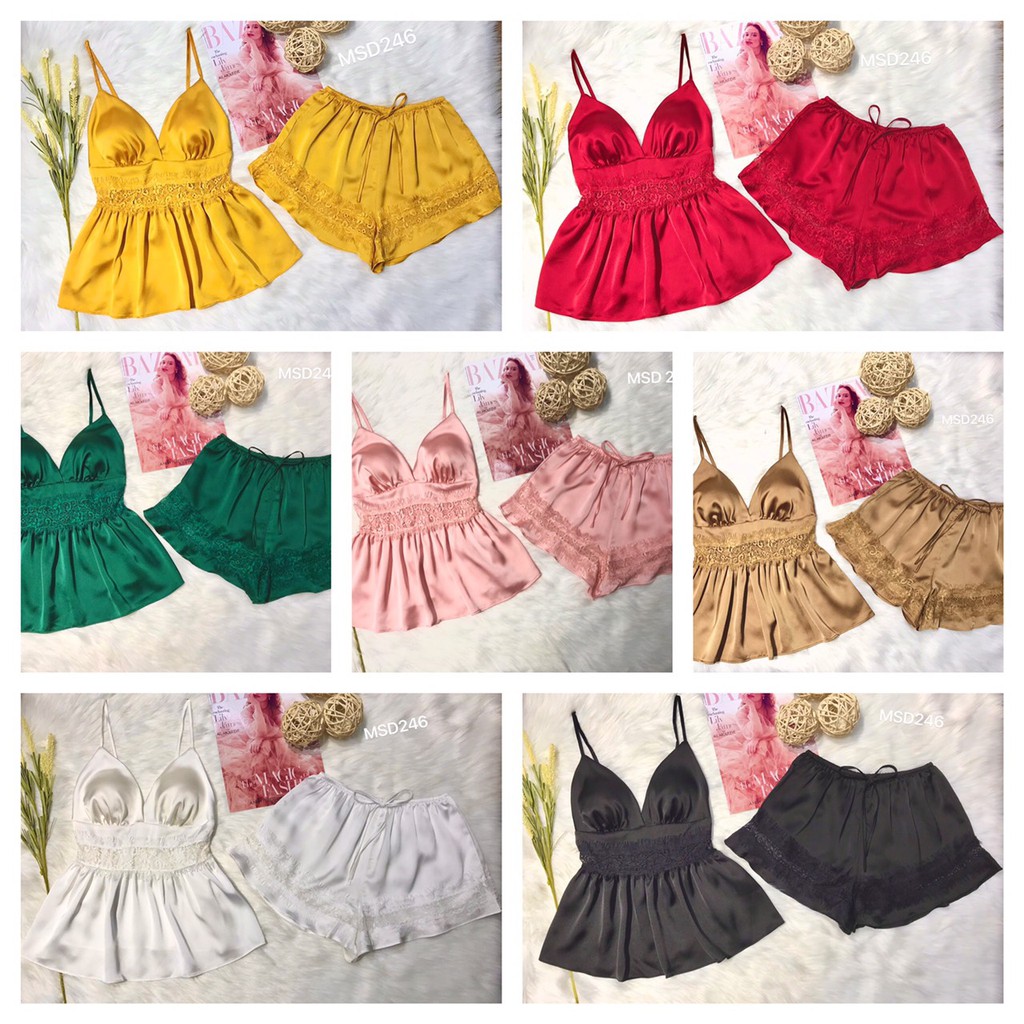 [FREESHIP 50K] Bộ Ngủ Ren NHIHOUSE71 Quần Đùi Bèo Áo Cúp Ngực Sexy Freesize Dưới 55kg | BigBuy360 - bigbuy360.vn