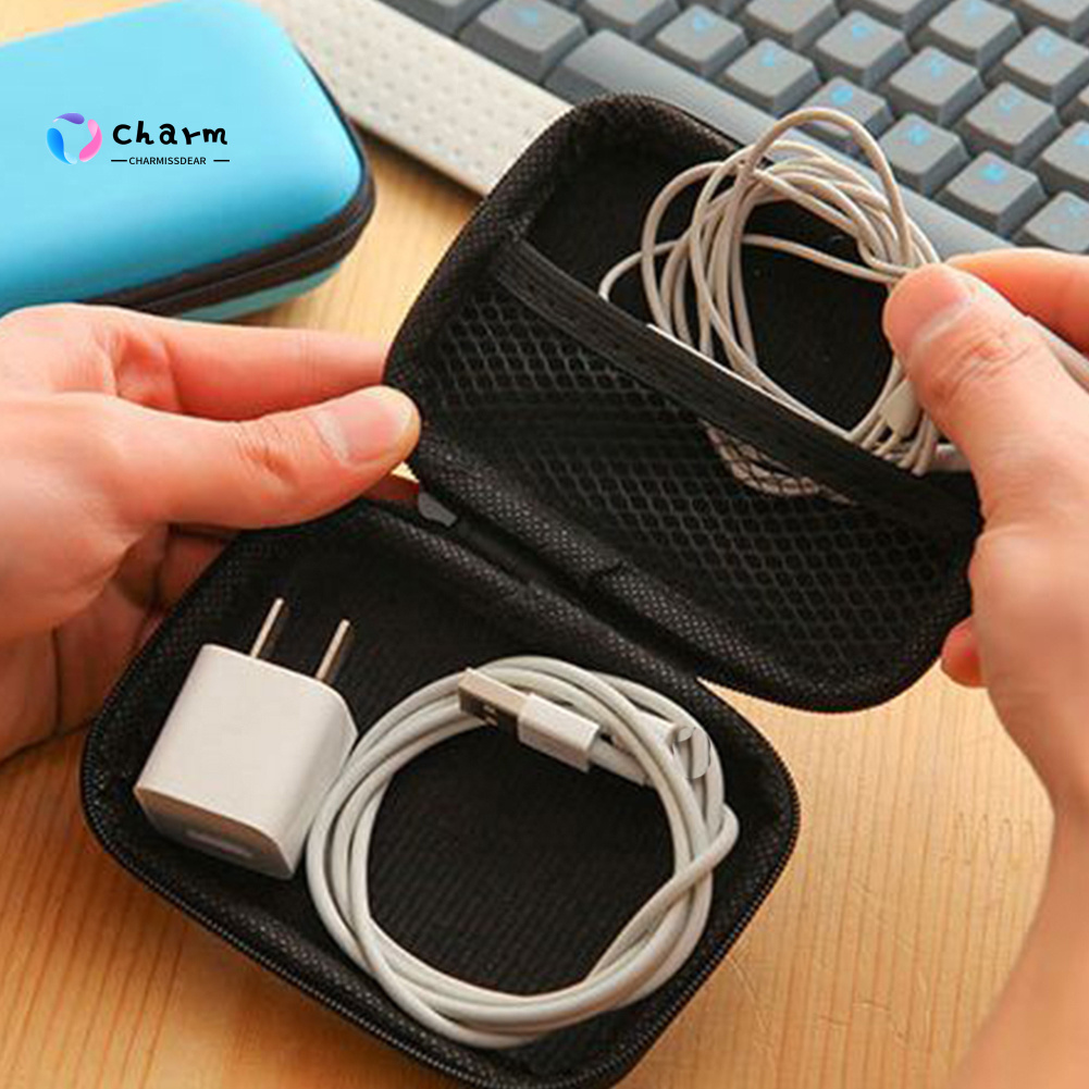 Túi đựng tai nghe/ dây cáp hình vuông/ chữ nhật