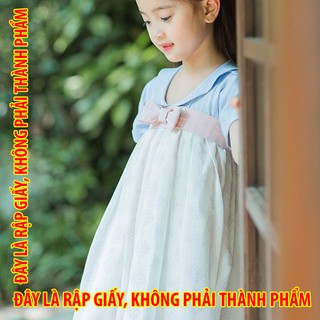Rập giấy FC024 - Hán phục cách tân đầm cổ sen