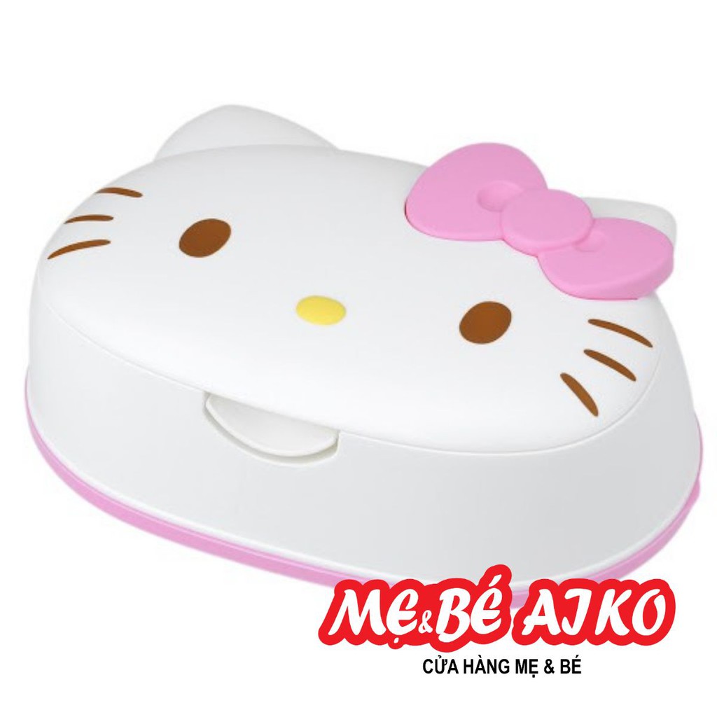 GIẤY ƯỚT LEC NƯỚC TINH KHIẾT 99,9% CÓ HỘP ĐỰNG HELLO KITTY SS230