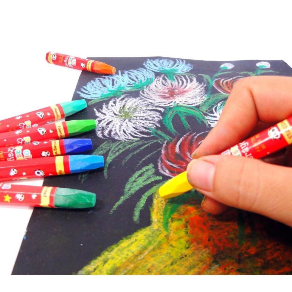 Bút Sáp 12 Màu Oil Pastel Không Độc Hại An Toàn Cho Bé TRITUEVIET