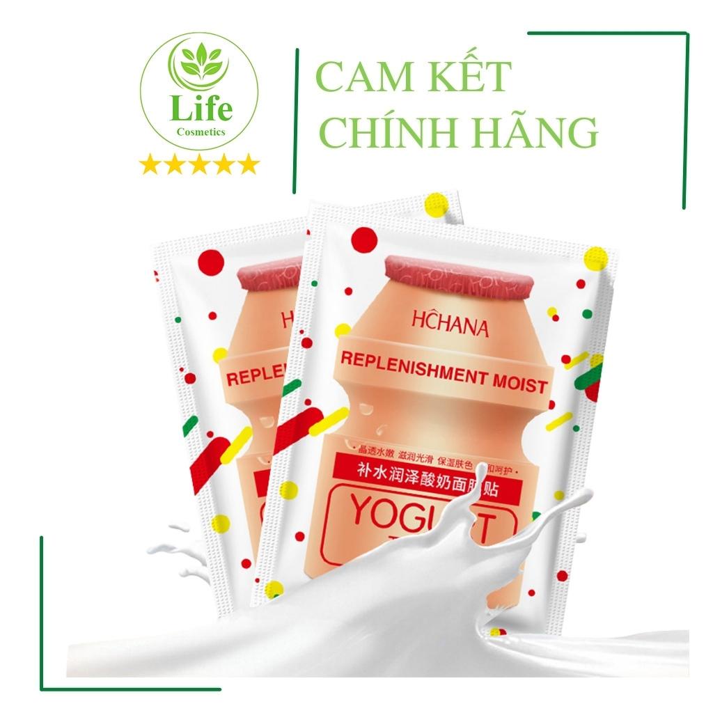 Mặt Nạ Giấy Sữa Chua Yogurt - Mặt Nạ Nội Địa Trung Giảm Mụn Mờ Thâm Cấp Ẩm Dưỡng Trắng Da Life Cosmetics