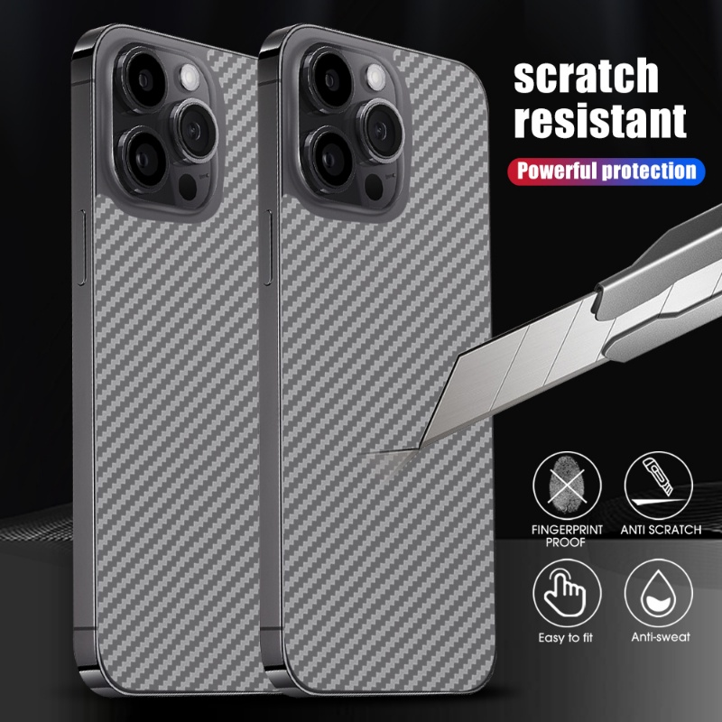 Miếng Dán Sợi Carbon Bảo Vệ Mặt Sau Cho Iphone 14 Pro Max