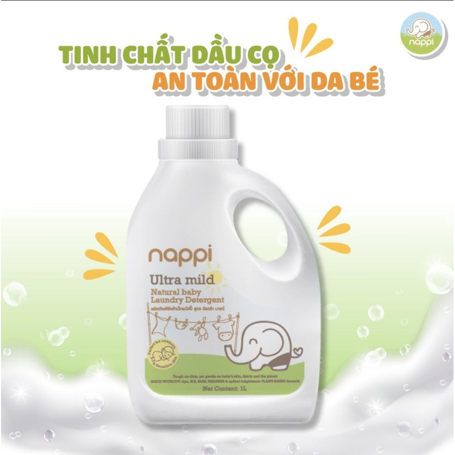 [Mã FMCGM100 - 10% đơn 500K] Combo 1 hộp khăn sữa Nappi + 1 khăn đa năng Nappi (77cmx77cm) + 1 chai nước giặt Nappi 1L