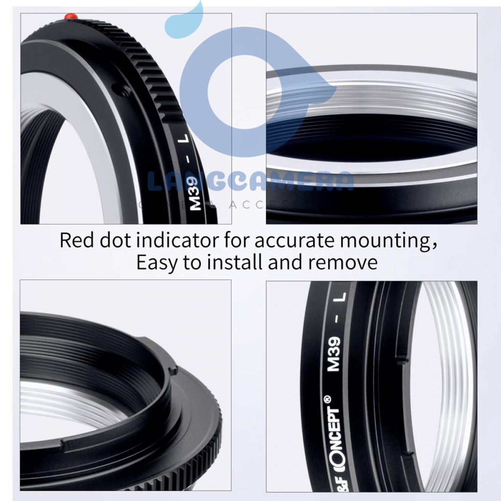 Ngàm chuyển M39-SL Hiệu K&amp;F Concept (sử dụng lens M39, LTM trên máy ảnh Leica T, Lumix S, Sigma)