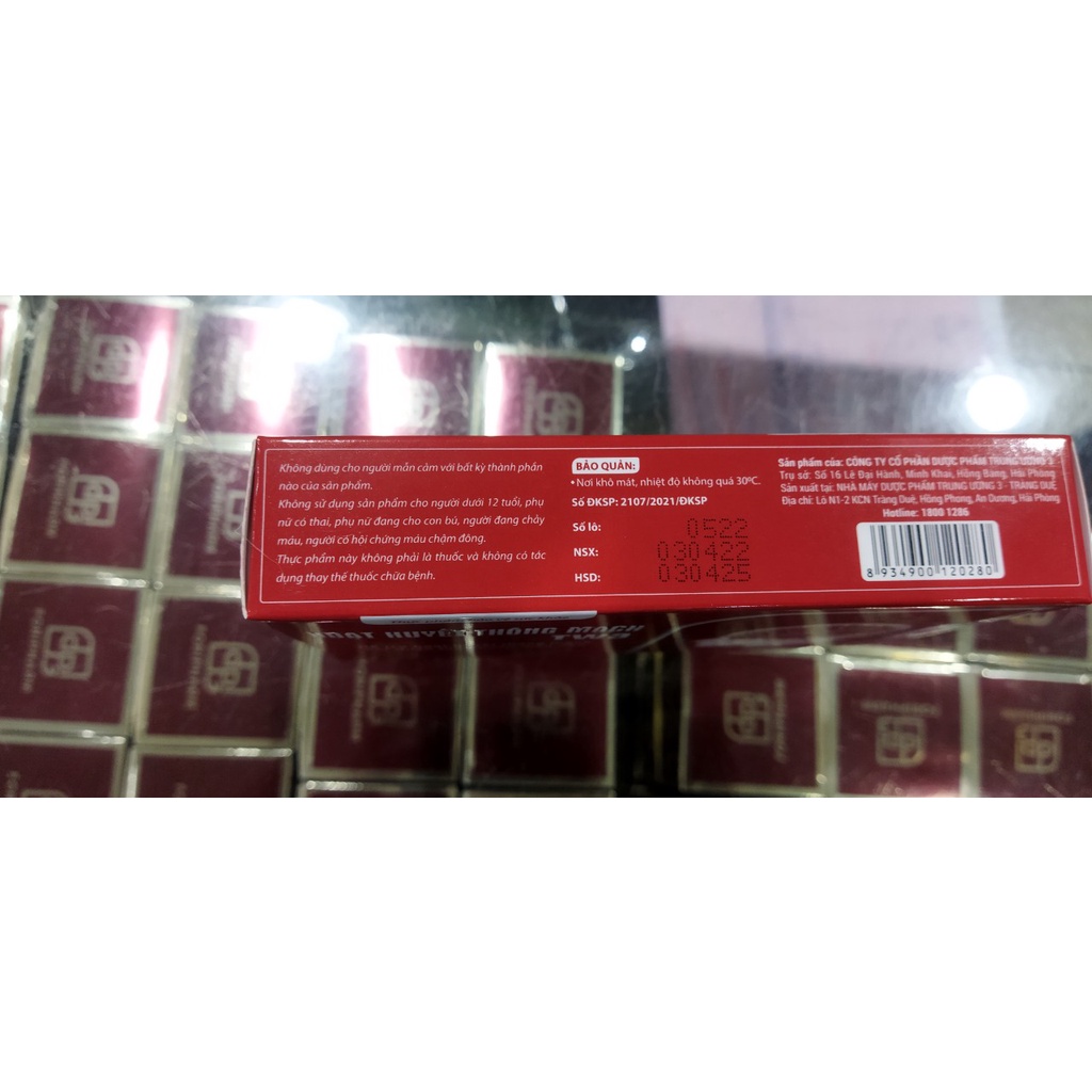 Viên uống Hoạt Huyết Thông Mạch TW3 - Hỗ trợ hoạt huyết thông mạch , cải thiện tuần hoàn não , đau đầu, mất ngủ -hộp 30v