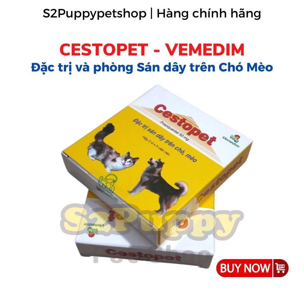 Cestopet ngăn chặn dành cho Chó Mèo - Cestopet Vemedim dạng Viên