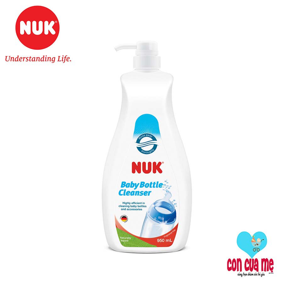 [Chính hãng có tem PP] Nước rửa bình sữa NUK chai túi 500-750-950ml