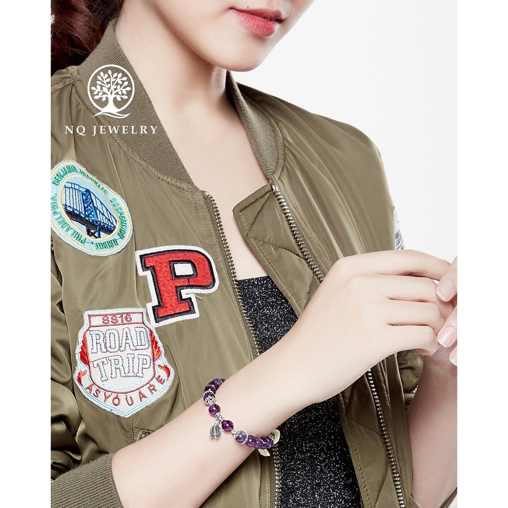 Vòng tay charm lá bạc - NQ Jewelry