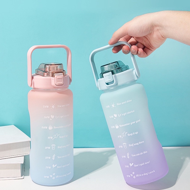 Bình Nước 7 Màu 200ml có nhắc giờ chuẩn loại 1