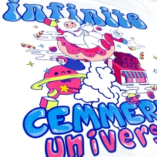 Áo Thun Cemmery " UNIVERSE TEE " White