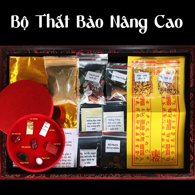 Bộ Thất Bảo Nâng Cao _ Bộ cốt thất bảo, cốt bát hương, cốt tượng chuẩn _ Bốc Bát Hương