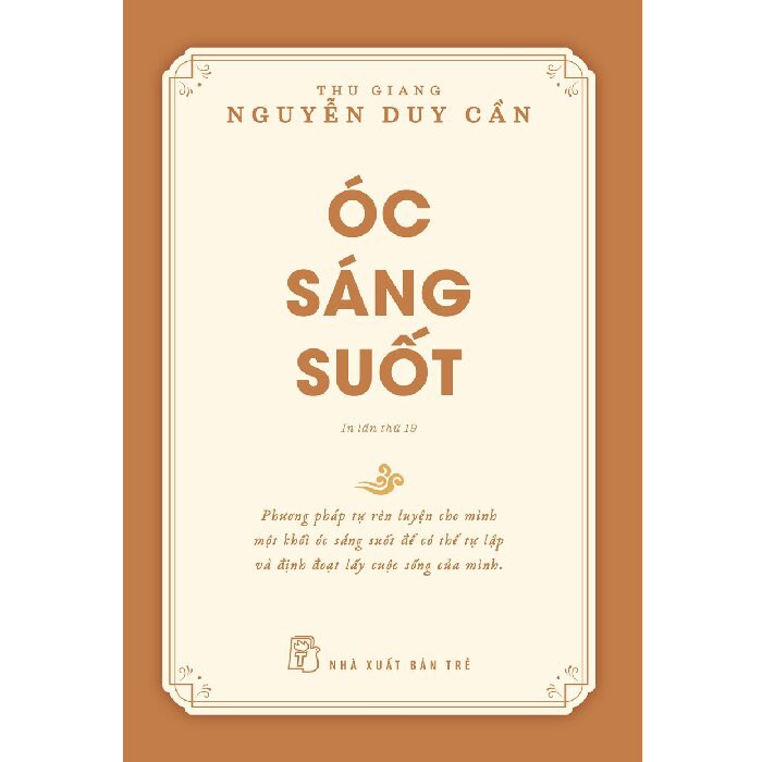 Sách - Óc Sáng Suốt ( Nguyễn Duy Cần) - NXB Trẻ