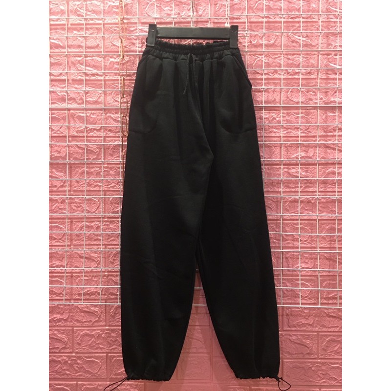 Quần nỉ bông jogger siêu ấm
