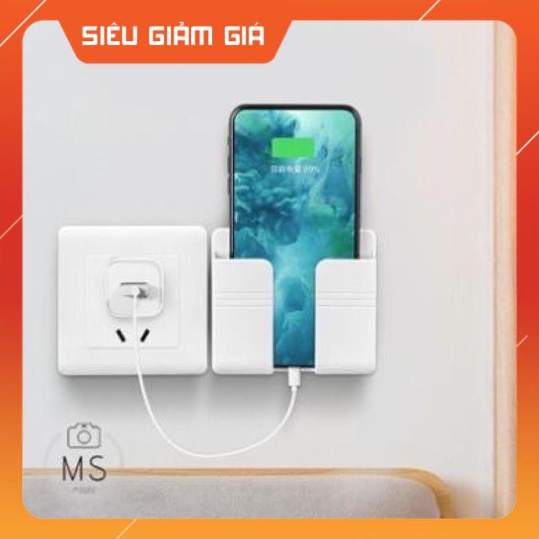 Sale sốc -  Kệ để Remote kèm móc treo xạc điện thoại tiện lợi - (HCM)