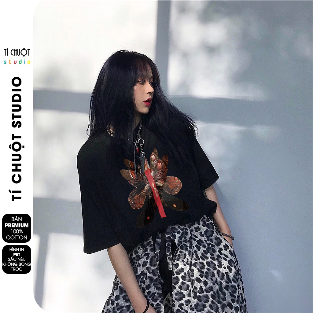 Áo thun Mikenco Illusion 1 nam nữ in hình 5D, áo phông unisex mikenco bướm tay lỡ - Tí Chuột Studio