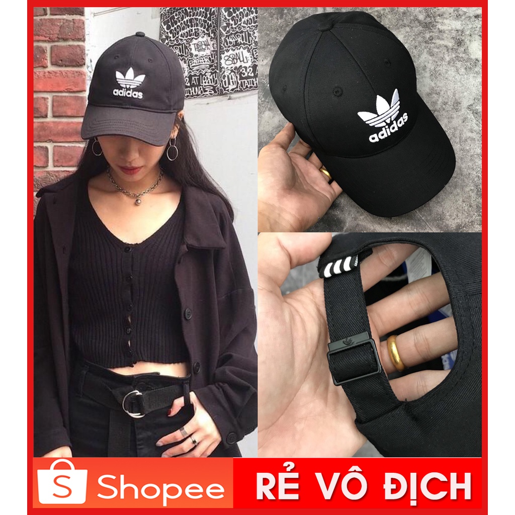 ⚡️ [ HÀNG XUẤT DƯ XỊN ] Mũ / Nón Kết Thời Trang Adidas TREFOIL BASEBALL CAP  Black - EC3603 | ẢNH THẬT | GIÁ RẺ NHẤT