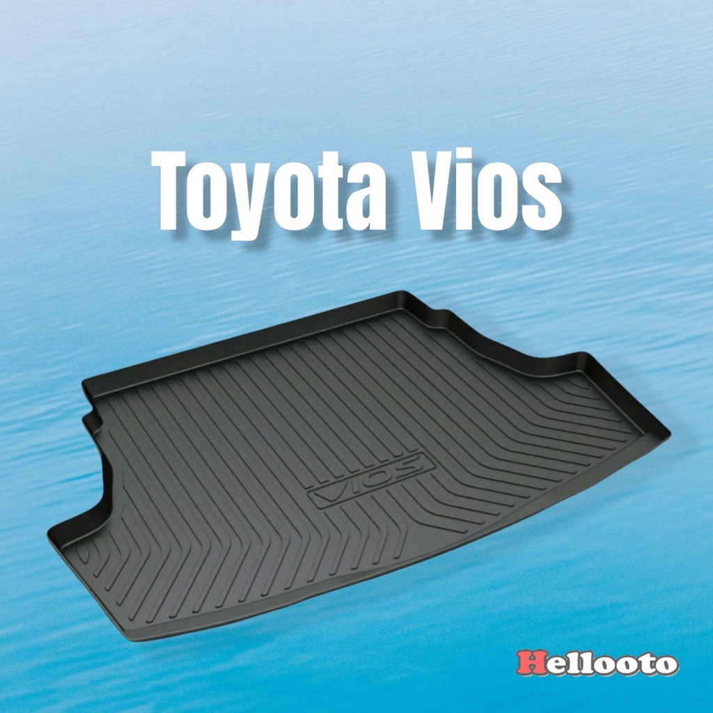 Lót cốp nhựa xe VIOS đời 2007 đến 2022, lót cốp ô tô chất liệu nhựa TPO dẻo,chống nước ko mùi