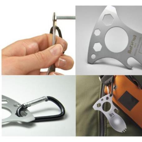 Muỗng nĩa Eat'N từ CRKT - Đa Năng - Thép Không Gỉ - Sơn Tĩnh Điện - Hàng Gủi Ngay